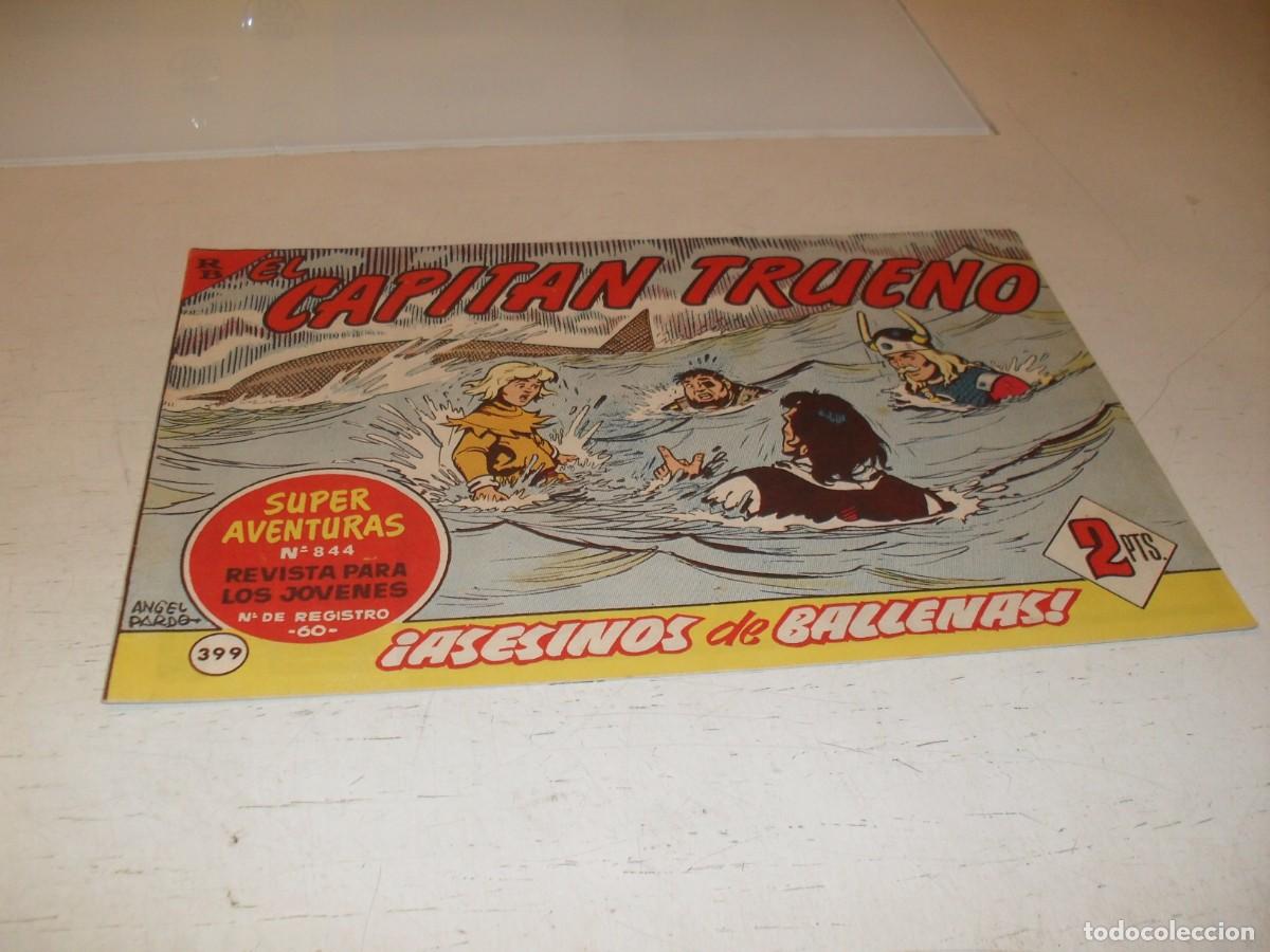 Livros de Banda Desenhada: EL CAPITAN TRUENO,(ORIGINAL) N&ordm; 399,ASESINOS DE BALLENAS&iexcl;&iexcl;,DE V.MORA,DE 618.BRUGUERA,1956