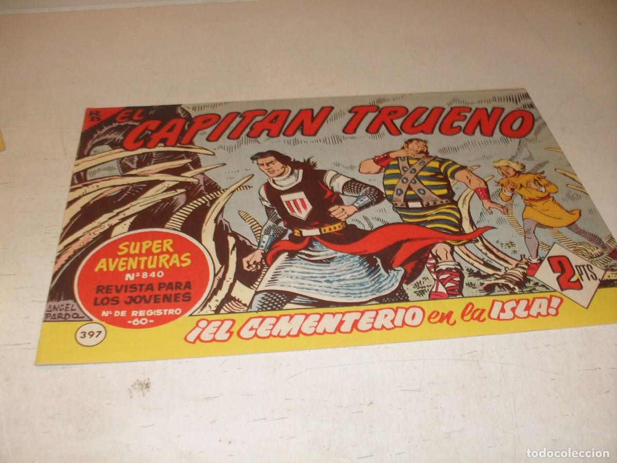 Livros de Banda Desenhada: EL CAPITAN TRUENO,(ORIGINAL) N&ordm; 397,EL CEMENTERIO EN LA ISLA&iexcl;&iexcl;,DE V.MORA,DE 618.BRUGUERA,1956