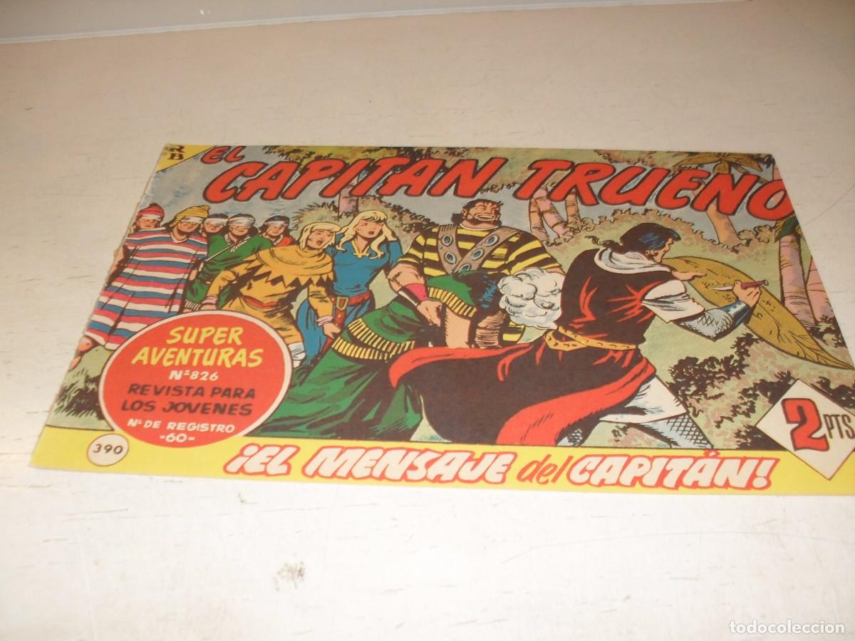 Tebeos: EL CAPITAN TRUENO,(ORIGINAL) N&ordm; 390,EL MENSAJE DEL CAPITAN&iexcl;&iexcl;,DE V.MORA,DE 618.BRUGUERA,1956