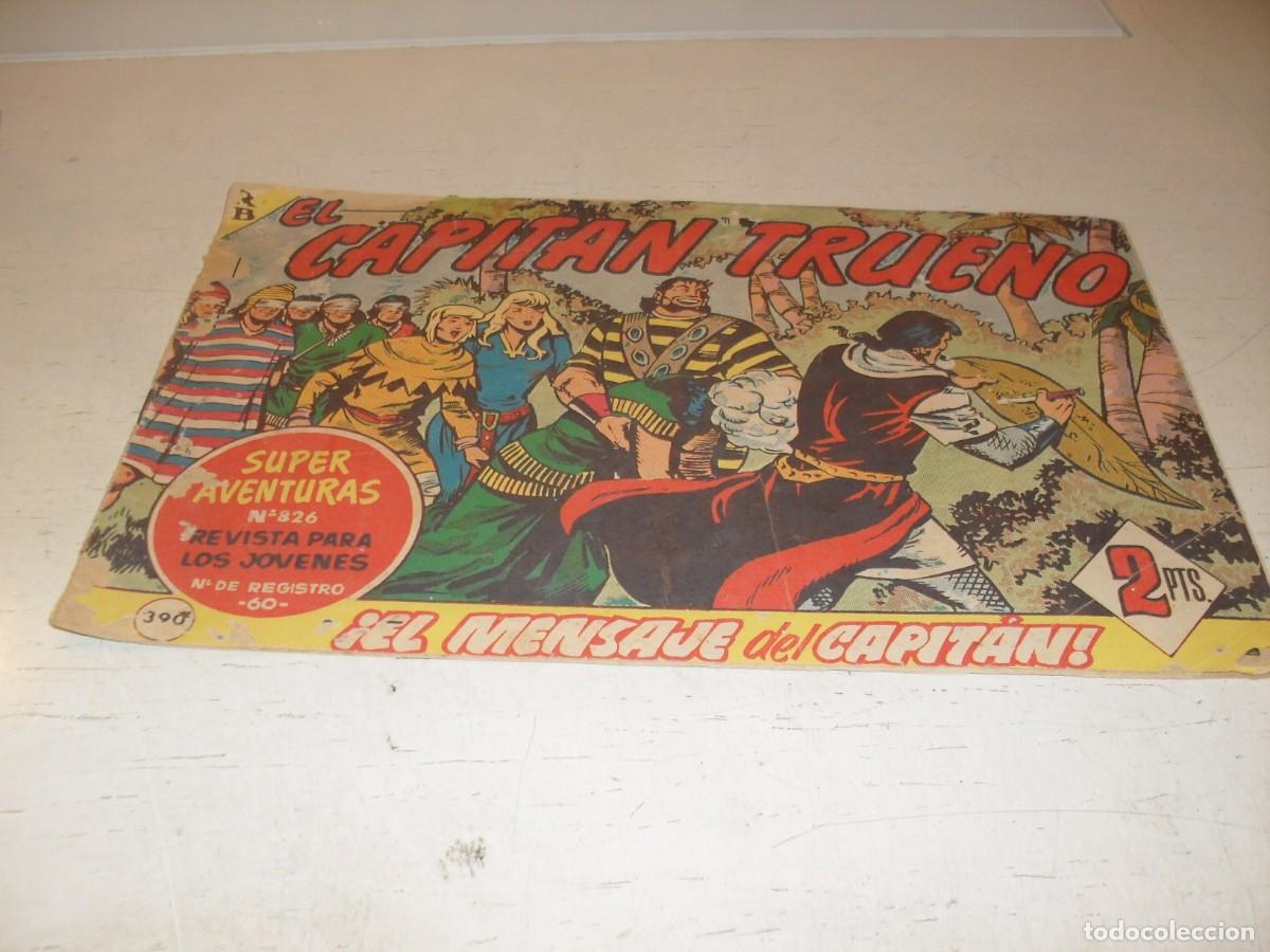 Tebeos: EL CAPITAN TRUENO,(ORIGINAL) N&ordm; 390,EL MENSAJE DEL CAPITAN&iexcl;&iexcl;,DE V.MORA,DE 618.BRUGUERA,1956