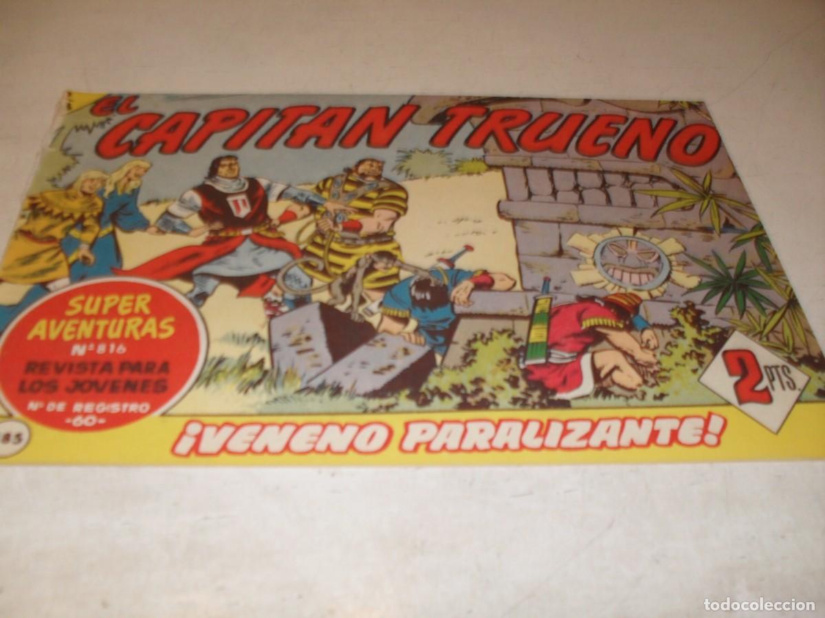 Tebeos: EL CAPITAN TRUENO,(ORIGINAL) N&ordm; 385,VENENO PARALIZANTE&iexcl;&iexcl;,DE V.MORA,DE 618.BRUGUERA,1956