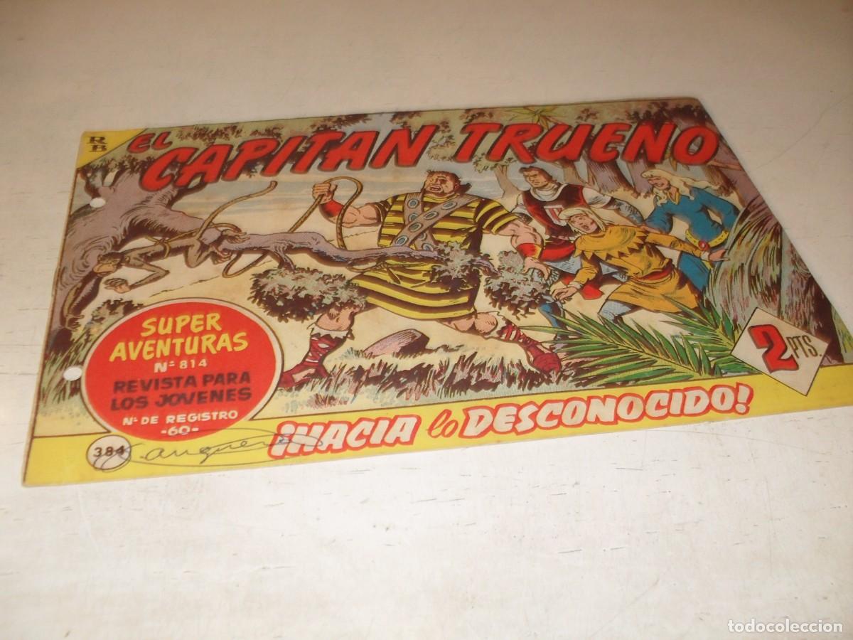 Tebeos: EL CAPITAN TRUENO,(ORIGINAL) N&ordm; 384,HACIA LO DESCONOCIDO&iexcl;&iexcl;,DE V.MORA,DE 618.BRUGUERA,1956