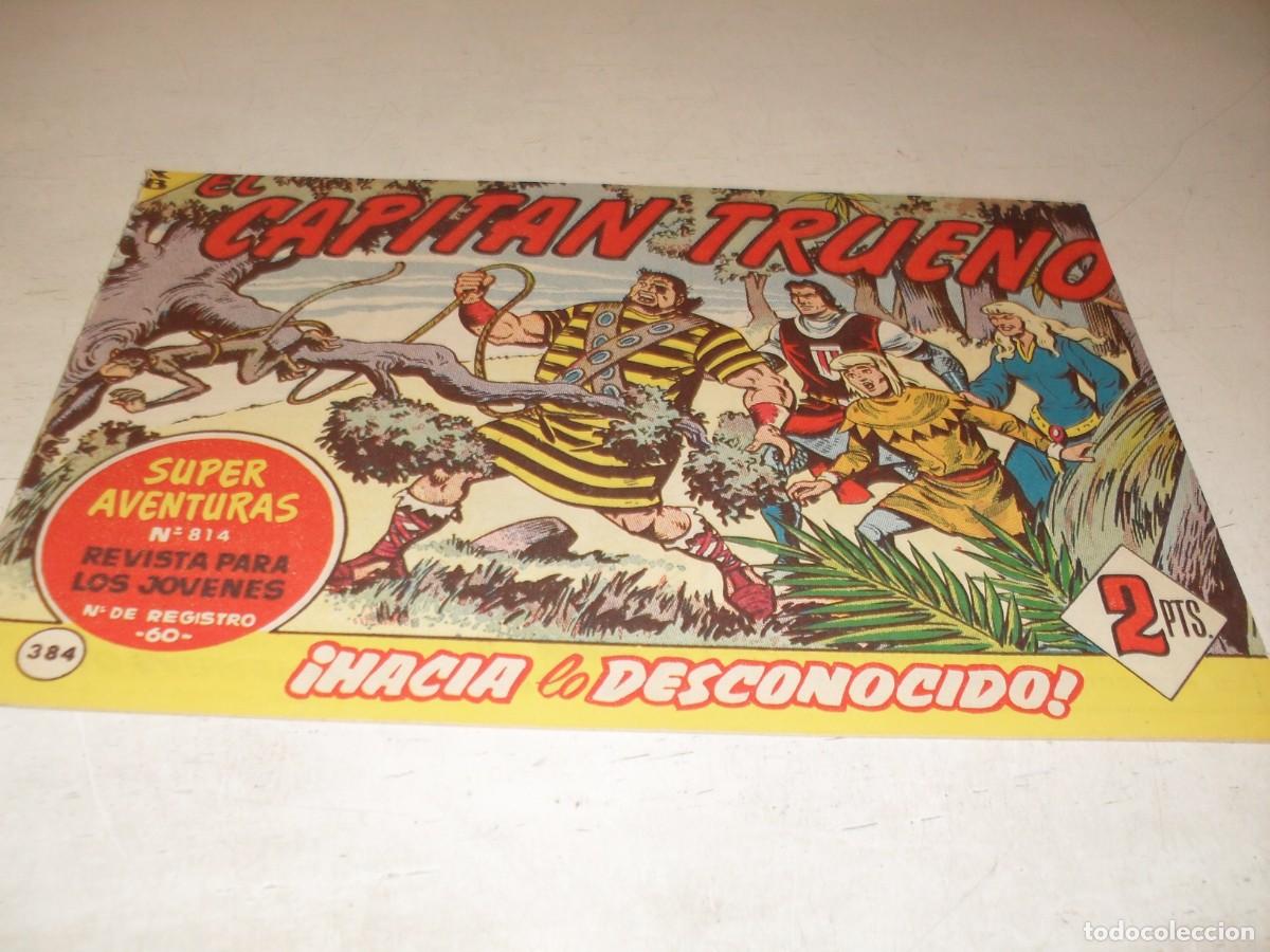 Tebeos: EL CAPITAN TRUENO,(ORIGINAL) N&ordm; 384,HACIA LO DESCONOCIDO&iexcl;&iexcl;,DE V.MORA,DE 618.BRUGUERA,1956