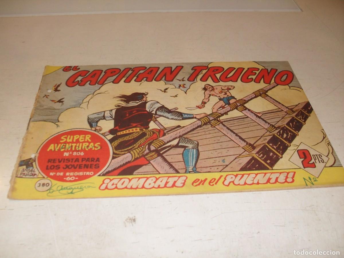 Tebeos: EL CAPITAN TRUENO,(ORIGINAL) N&ordm; 380.COMBATE EN EL PUENTE&iexcl;&iexcl;,DE V.MORA,DE 618.BRUGUERA,1956