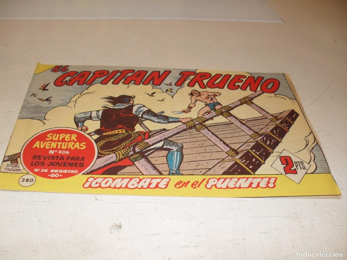Tebeos: EL CAPITAN TRUENO,(ORIGINAL) N&ordm; 380.COMBATE EN EL PUENTE&iexcl;&iexcl;,DE V.MORA,DE 618.BRUGUERA,1956