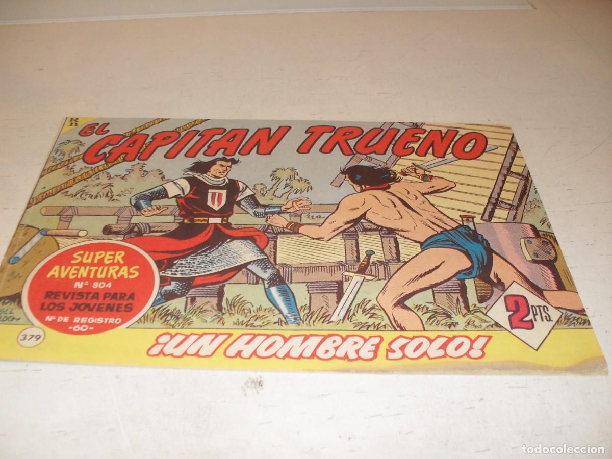 Tebeos: EL CAPITAN TRUENO,(ORIGINAL) N&ordm; 379,UN HOMBRE SOLO&iexcl;&iexcl;,DE V.MORA,DE 618.BRUGUERA,1956
