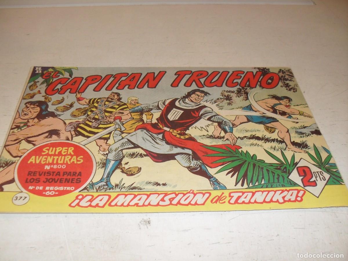 Tebeos: EL CAPITAN TRUENO,(ORIGINAL) 377,LA MANSION DE TANIKA,DE V.MORA,DE 618.BRUGUERA,1956