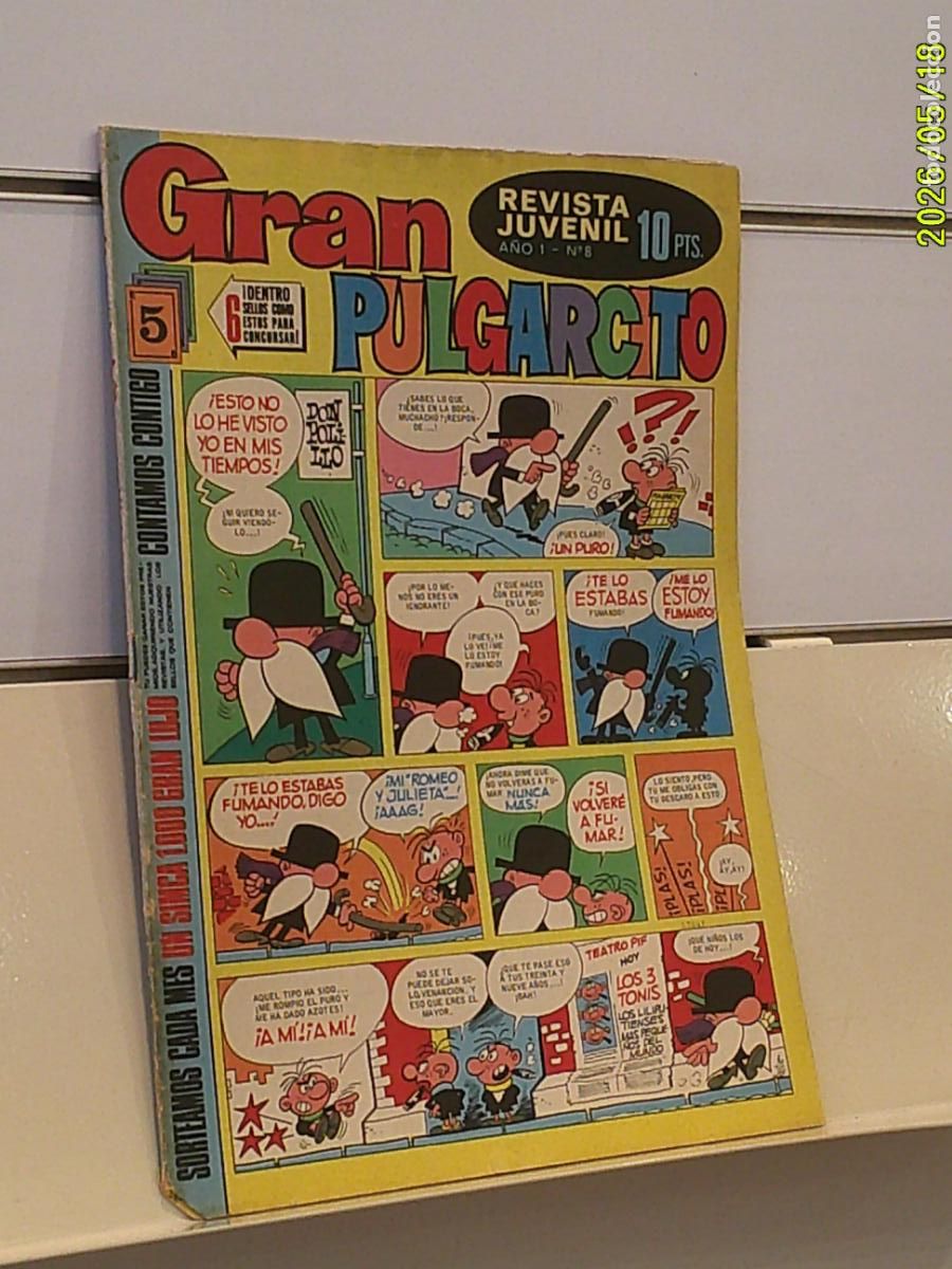 Tebeos: GRAN PULGARCITO A&Ntilde;O I N&ordm; 8 - BRUGUERA