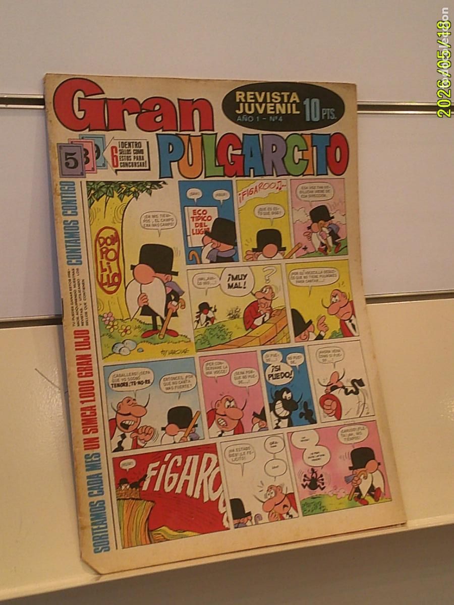 Tebeos: GRAN PULGARCITO A&Ntilde;O I N&ordm; 4 - BRUGUERA