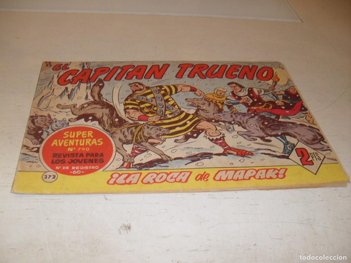 Tebeos: EL CAPITAN TRUENO,(ORIGINAL) 372,LA ROCA DE MARAK,DE V.MORA,DE 618.BRUGUERA,1956