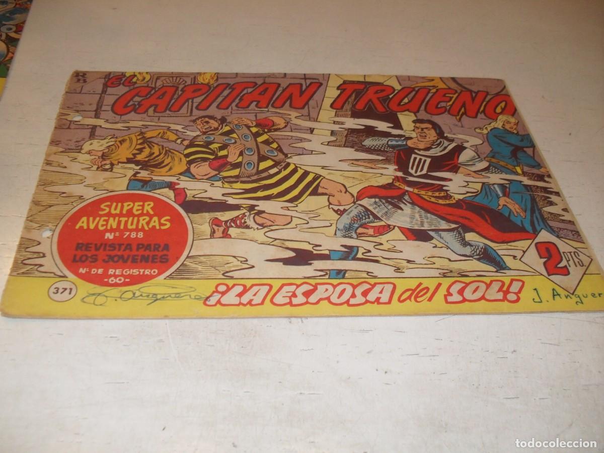 Tebeos: EL CAPITAN TRUENO,(ORIGINAL) 371,LA ESPOSA DEL SOL,DE V.MORA,DE 618.BRUGUERA,1956