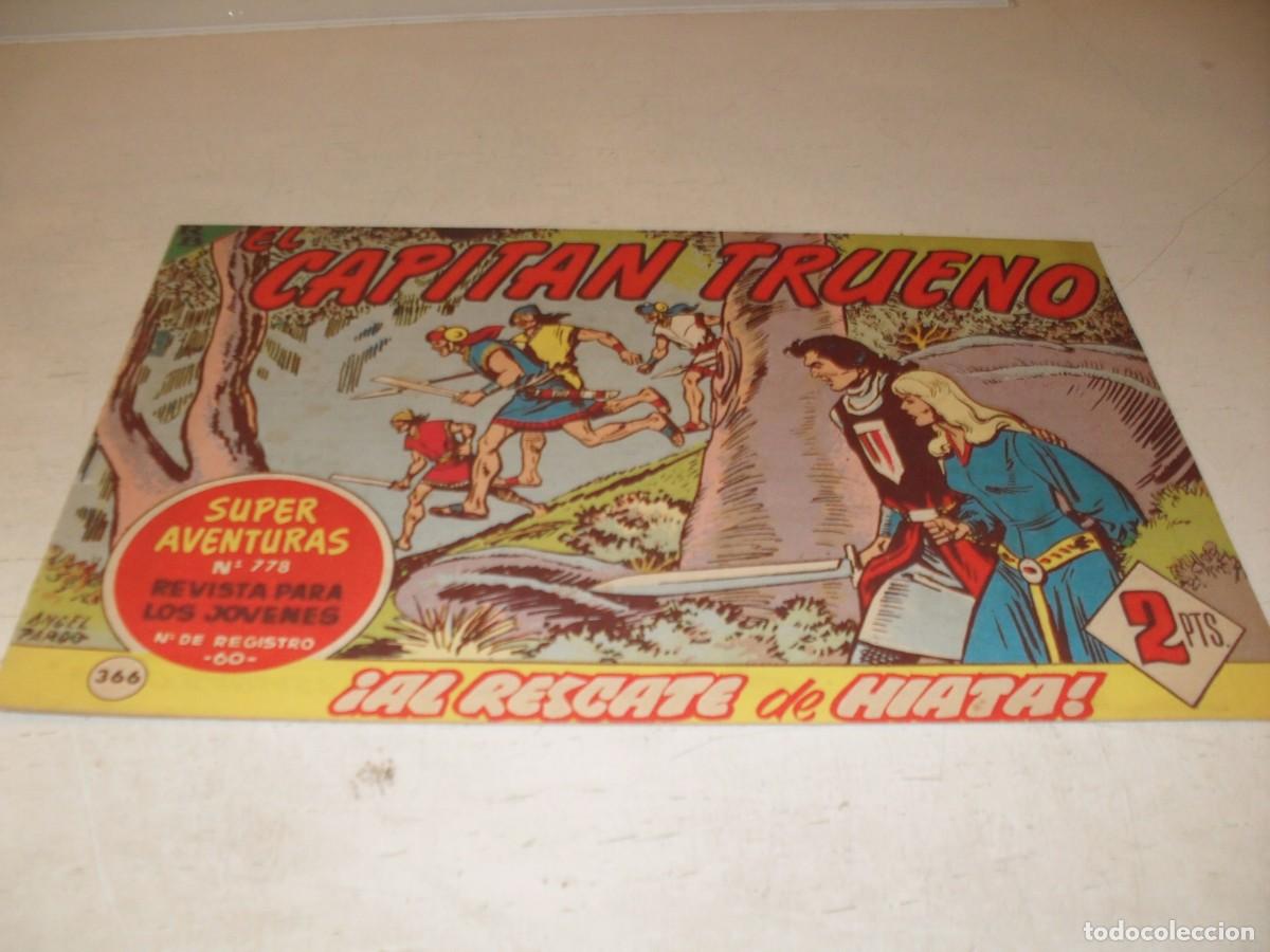 Tebeos: EL CAPITAN TRUENO,(ORIGINAL) 366,AL RESCATE DE HIATA&iexcl;&iexcl;,DE V.MORA,DE 618.BRUGUERA,1956
