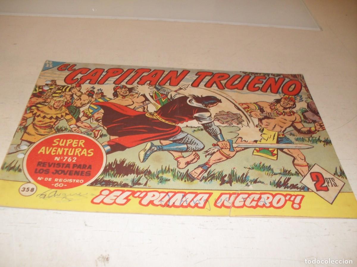 Tebeos: EL CAPITAN TRUENO,(ORIGINAL) 358,EL PUMA NEGRO&iexcl;&iexcl;,DE V.MORA,DE 618.BRUGUERA,1956