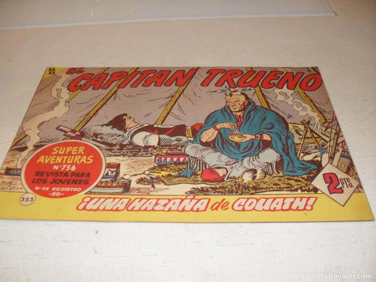 Tebeos: EL CAPITAN TRUENO,(ORIGINAL) N&ordm; 355,UNA HAZA&Ntilde;A DE GOLIATH&iexcl;&iexcl;,DE V.MORA,DE 618.BRUGUERA,1956
