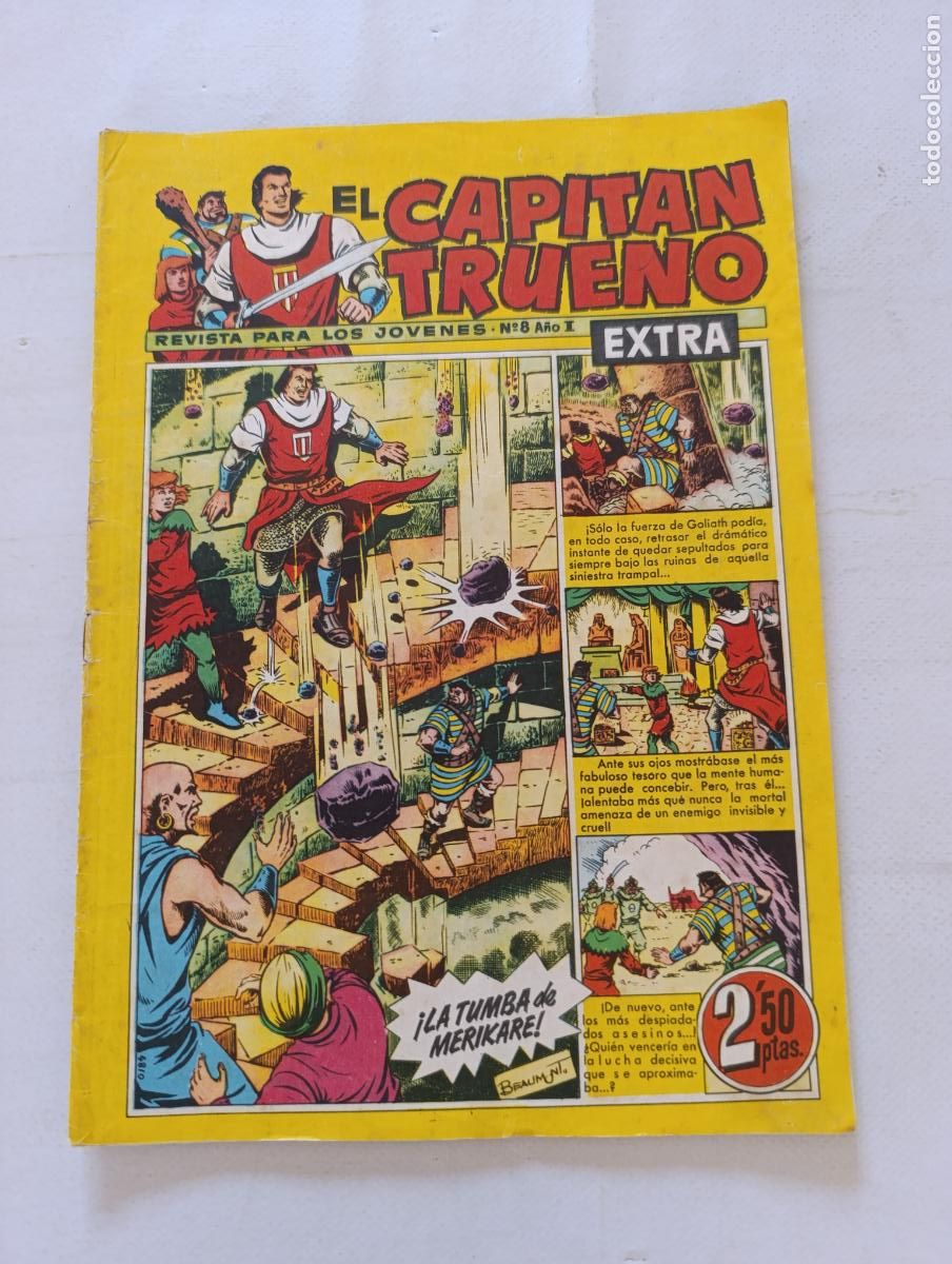 Tebeos: EL CAPITAN TRUENO EXTRA N&ordm; 8 - A&Ntilde;O I - ORIGINAL - BRUGUERA (125)