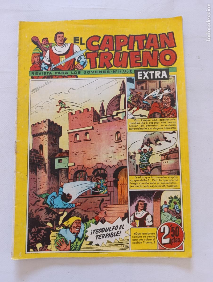 Tebeos: EL CAPITAN TRUENO EXTRA N&ordm; 14 - A&Ntilde;O I - ORIGINAL - BRUGUERA (125)