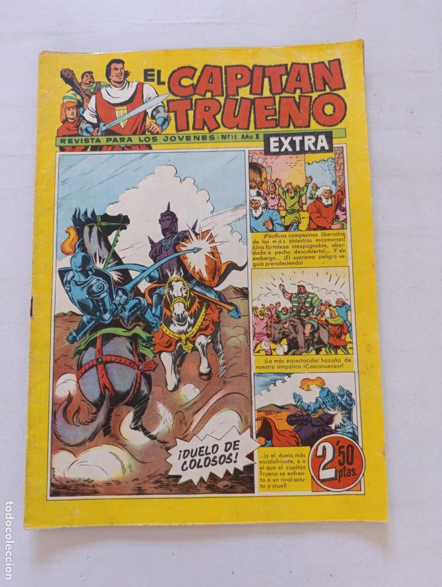 Tebeos: EL CAPITAN TRUENO EXTRA N&ordm; 15 - A&Ntilde;O I - ORIGINAL - BRUGUERA (125)