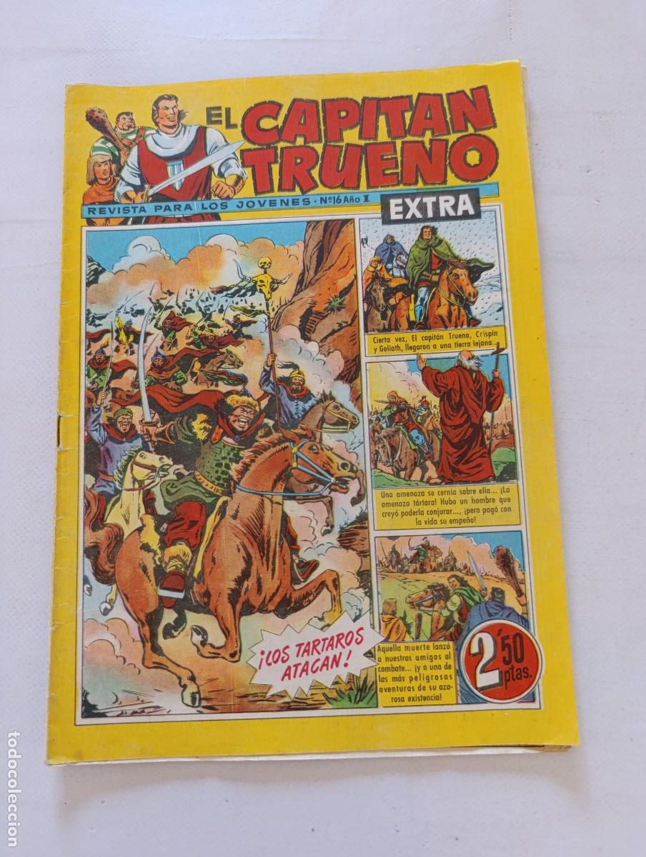 Tebeos: EL CAPITAN TRUENO EXTRA N&ordm; 16 - A&Ntilde;O I - ORIGINAL - BRUGUERA (125)