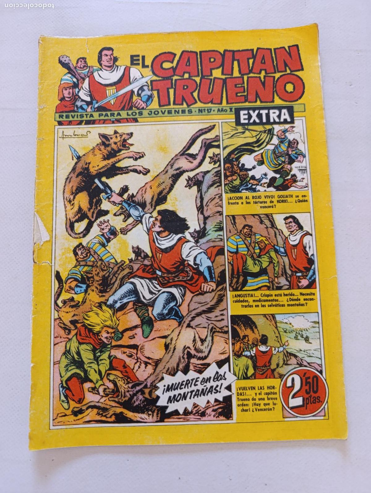 Tebeos: EL CAPITAN TRUENO EXTRA N&ordm; 17 - A&Ntilde;O I - ORIGINAL - BRUGUERA (125)