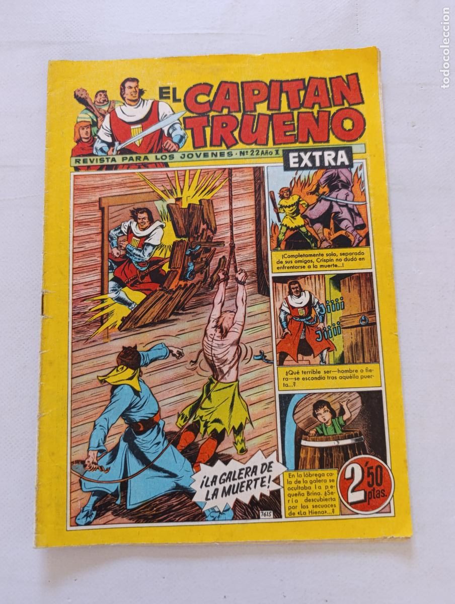 Tebeos: EL CAPITAN TRUENO EXTRA N&ordm; 22 - A&Ntilde;O I - ORIGINAL - BRUGUERA (125)