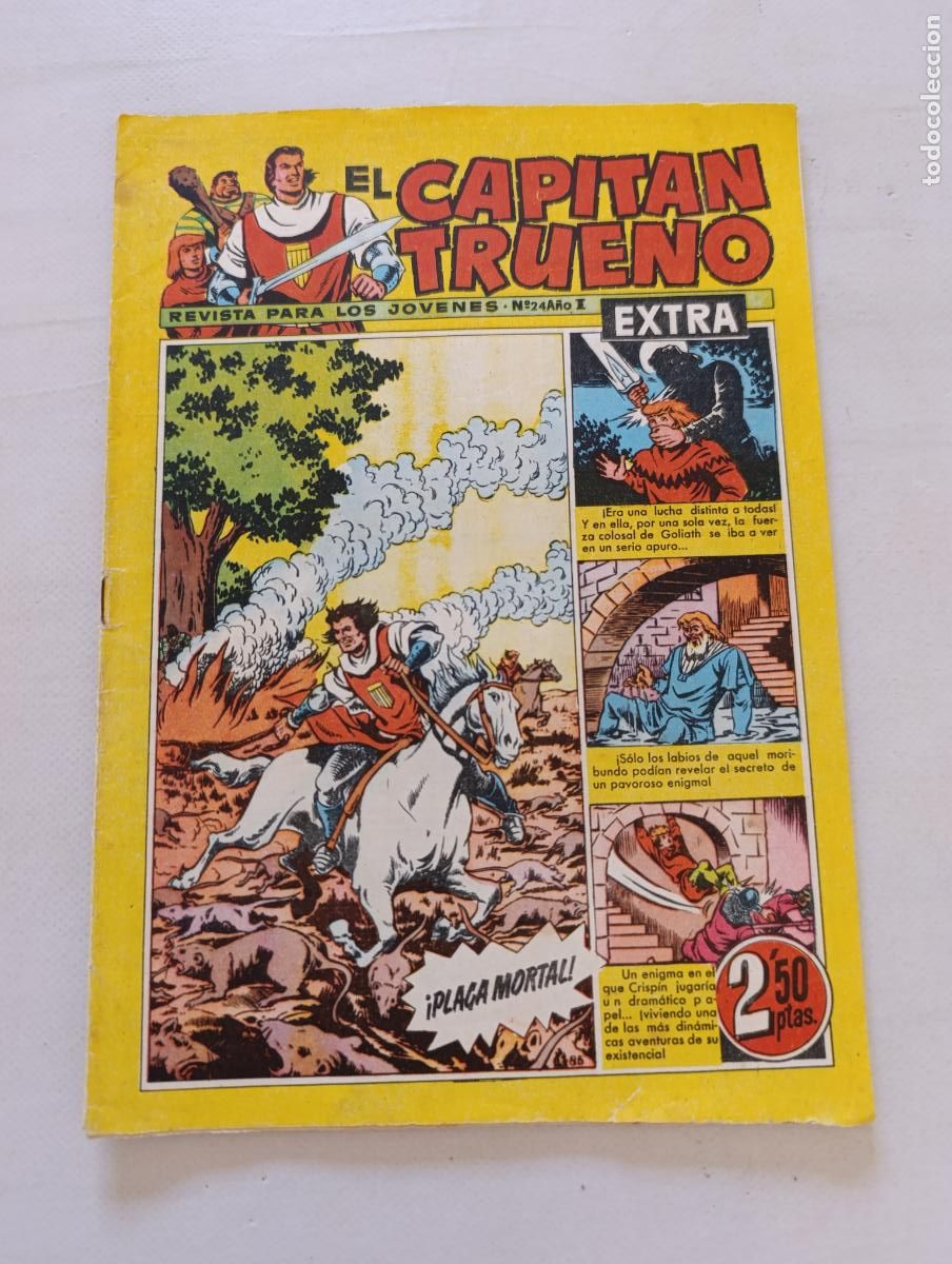 Tebeos: EL CAPITAN TRUENO EXTRA N&ordm; 24 - A&Ntilde;O I - ORIGINAL - BRUGUERA (125)