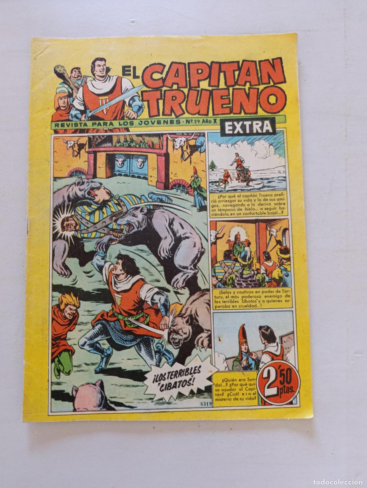 Tebeos: EL CAPITAN TRUENO EXTRA N&ordm; 29 - A&Ntilde;O I - ORIGINAL - BRUGUERA (125)