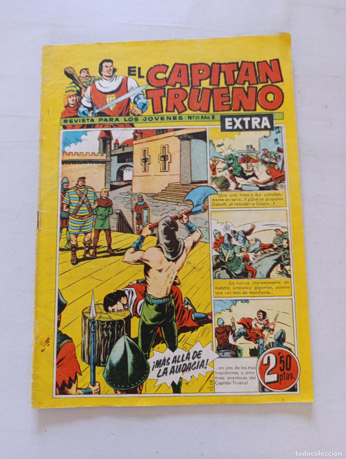 Tebeos: EL CAPITAN TRUENO EXTRA N&ordm; 31 - A&Ntilde;O I - ORIGINAL - BRUGUERA (125)