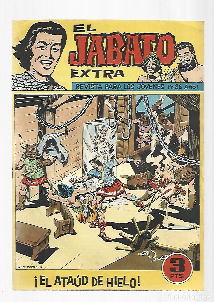Tebeos: El Jabato extra, 26: el ata&uacute;d de hielo, 1962, Bruguera, muy buen estado