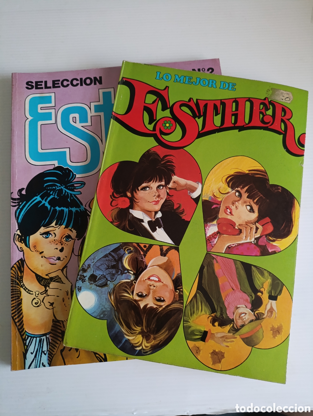 Tebeos: Lote de 2 Tomos Esther Retapados .10 n&uacute;meros