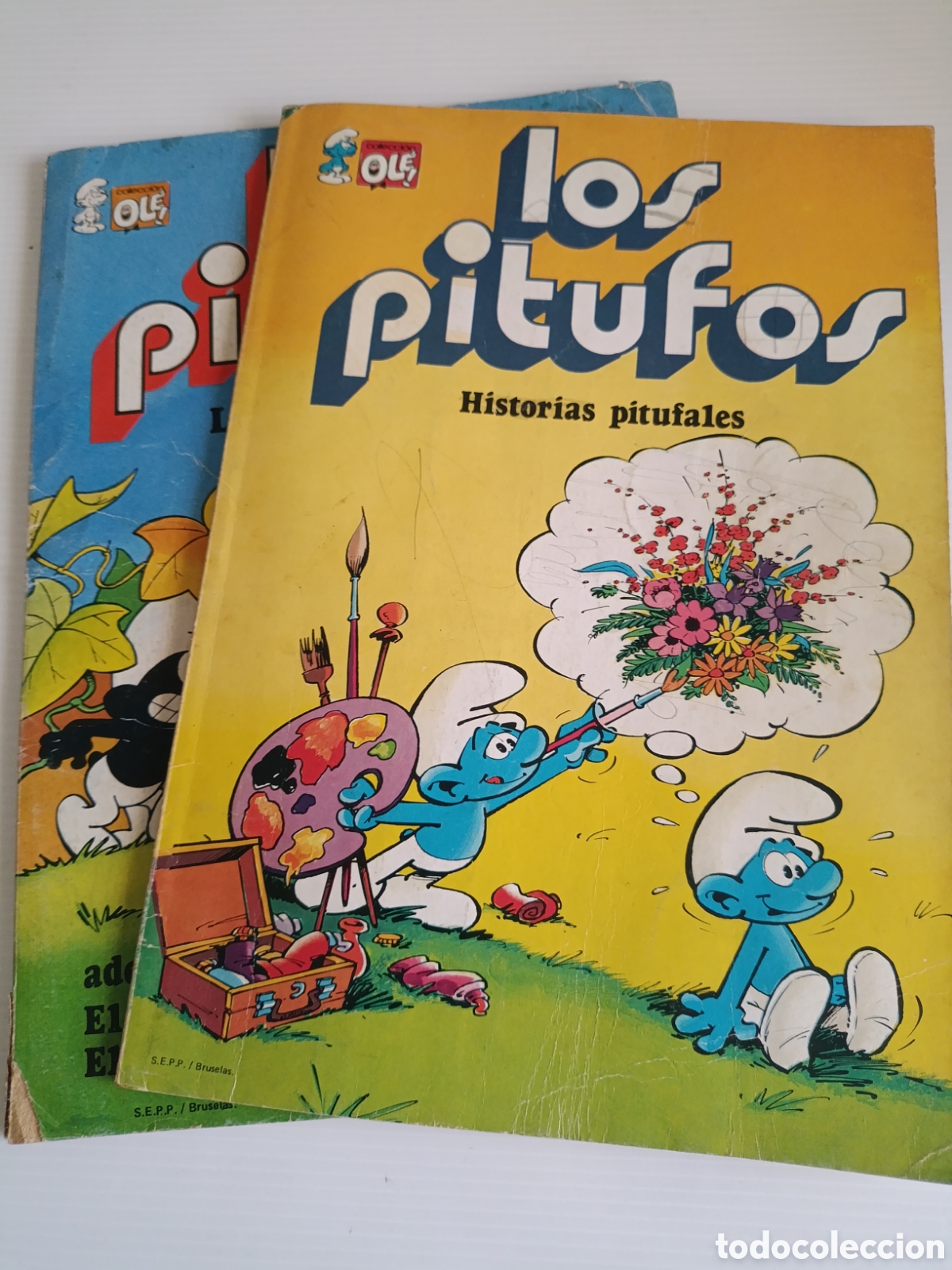 Tebeos: Lote 2 Oles Pitufos N&uacute;m 2 y N&uacute;m 9 - Foto 1