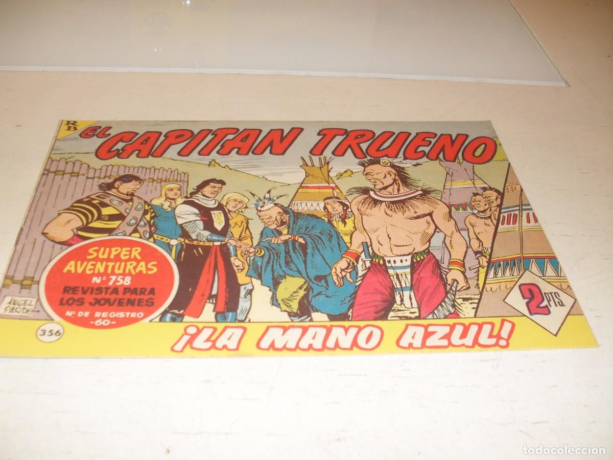 Tebeos: EL CAPITAN TRUENO,(ORIGINAL) N&ordm; 356,LA MANO AZUL&iexcl;&iexcl;,DE V.MORA,DE 618.BRUGUERA,1956