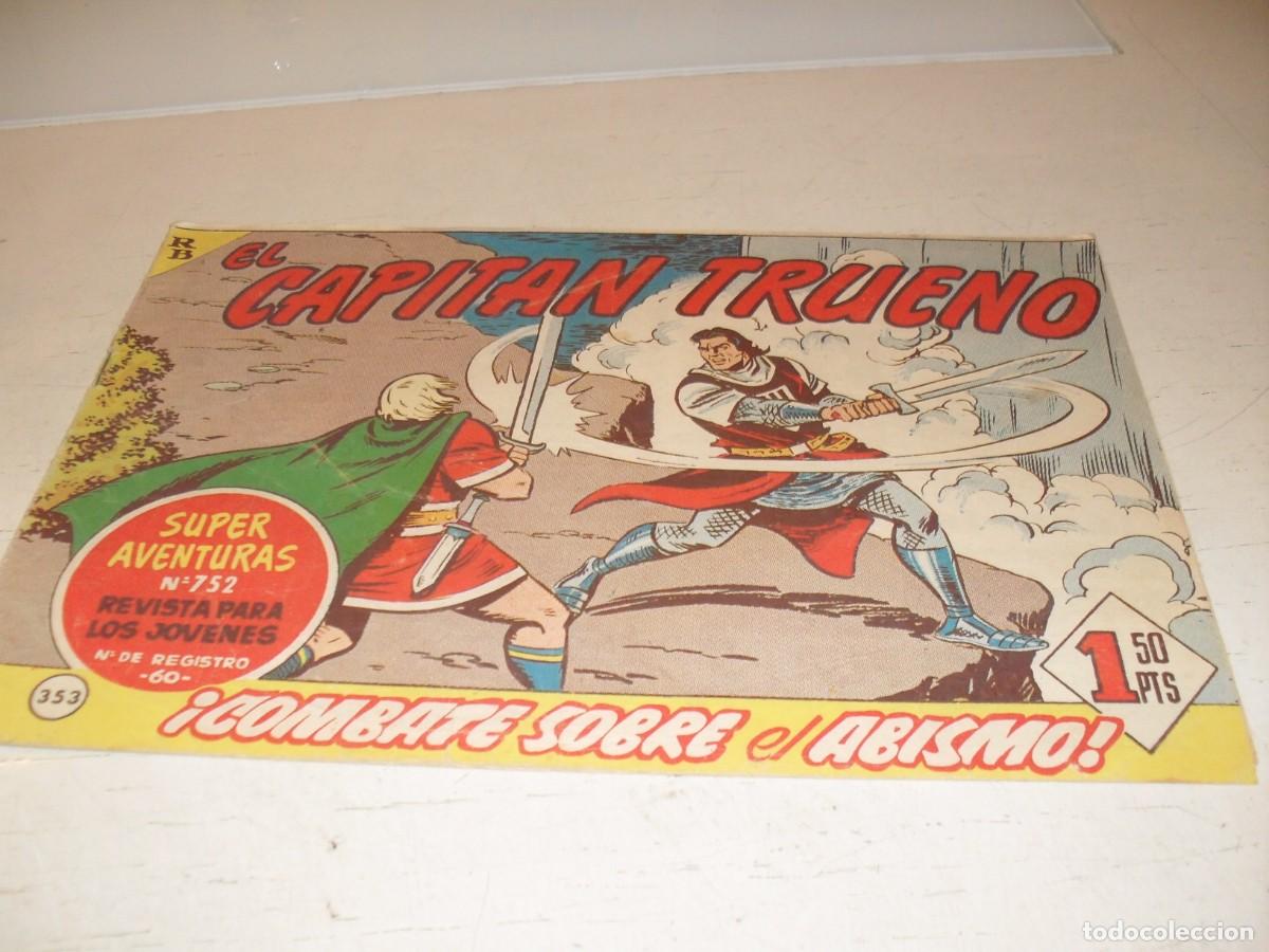 Tebeos: EL CAPITAN TRUENO,(ORIGINAL) N&ordm; 353,COMBATE SOBRE EL ABISMO&iexcl;&iexcl;,DE V.MORA,DE 618.BRUGUERA,1956