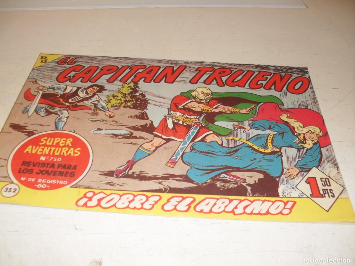 Giornalini: EL CAPITAN TRUENO,(ORIGINAL) N&ordm; 352, SOBRE EL ABISMO&iexcl;&iexcl;,DE V.MORA,DE 618.BRUGUERA,1956