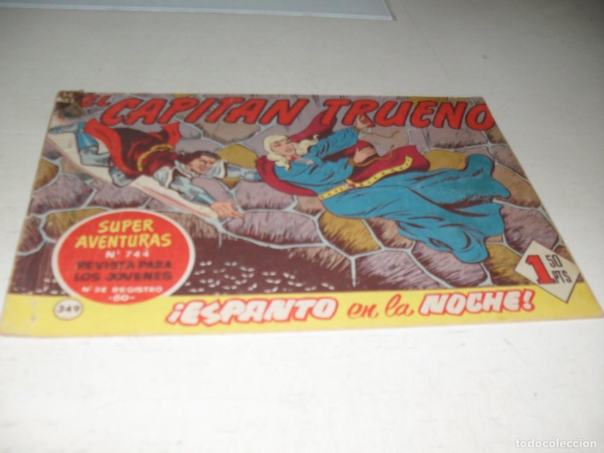Tebeos: EL CAPITAN TRUENO,(ORIGINAL) N&ordm; 349,ESPANTO EN LA NOCHE,DE V.MORA,DE 618.BRUGUERA,1956