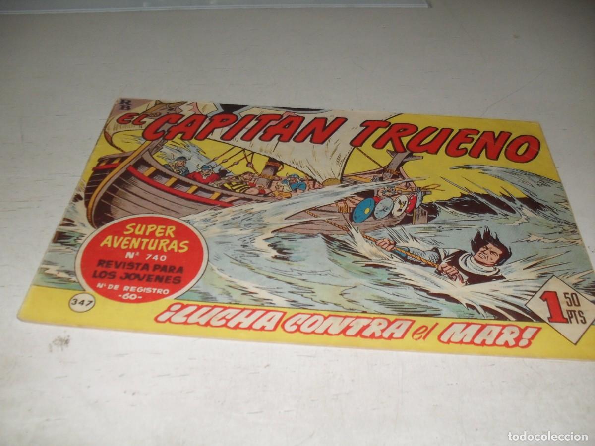 Tebeos: EL CAPITAN TRUENO,(ORIGINAL) N&ordm; 347,EN INTERIOR TRUENO Y JABATO JUNTOS,DE 618.BRUGUERA,1956