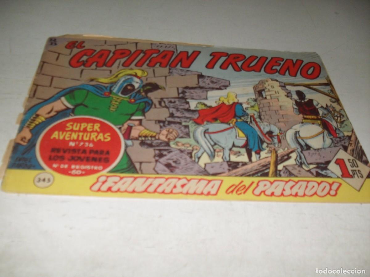 Tebeos: EL CAPITAN TRUENO,(ORIGINAL) N&ordm; 345,CON EL CAPITAN TRUENO Y EL JABATO JUNTOS,DE 618.BRUGUERA,1956