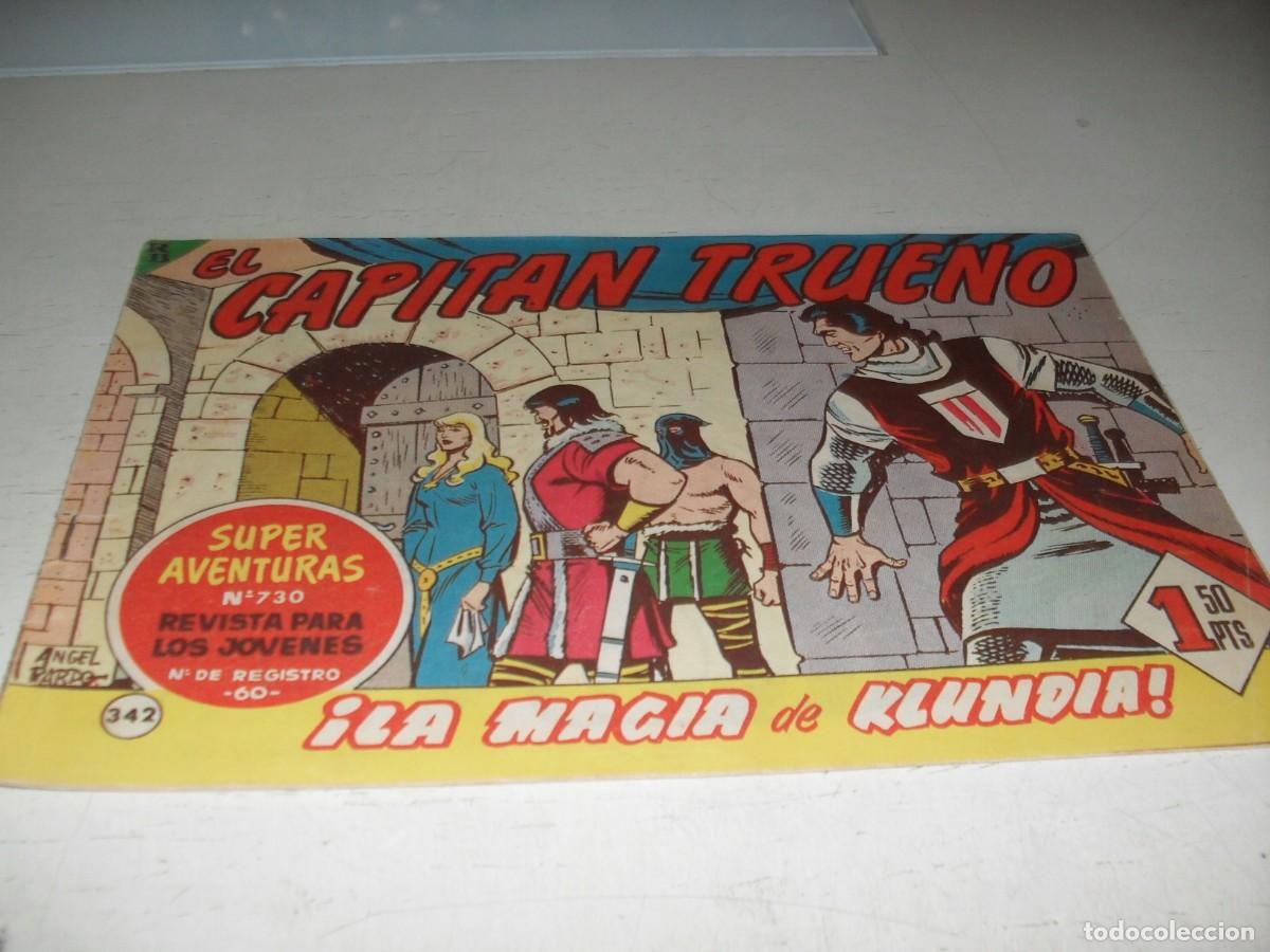 Tebeos: EL CAPITAN TRUENO,(ORIGINAL) N&ordm; 342,CON GOLIATH ANUNCIANDO CHOCOLATE ELGORRIAGA,DE 618.BRUGUERA,1956