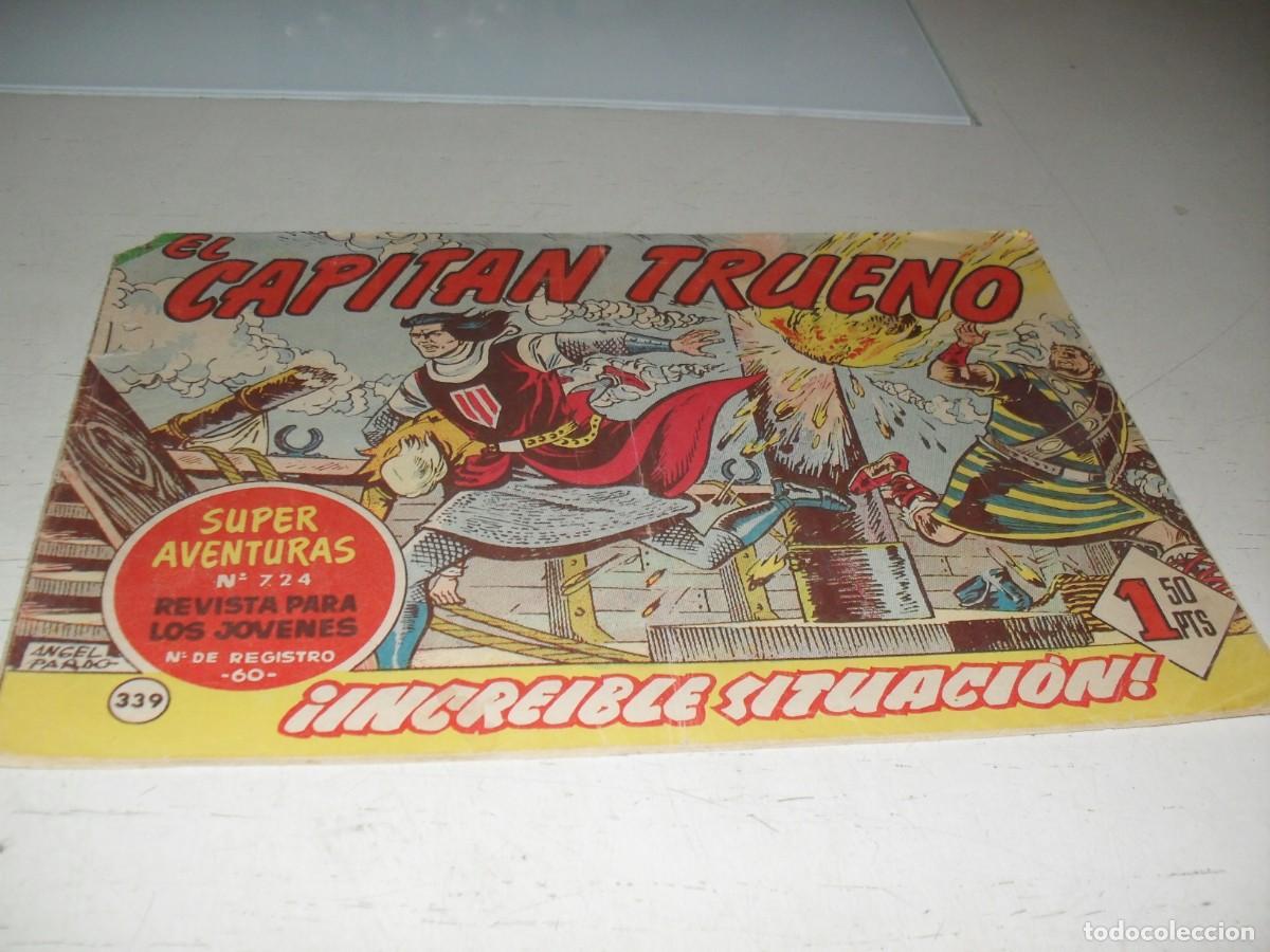 Tebeos: EL CAPITAN TRUENO,(ORIGINAL) N&ordm; 339,INCREIBLE SITUACION&iexcl;&iexcl;,DE V.MORA,DE 618.BRUGUERA,1956