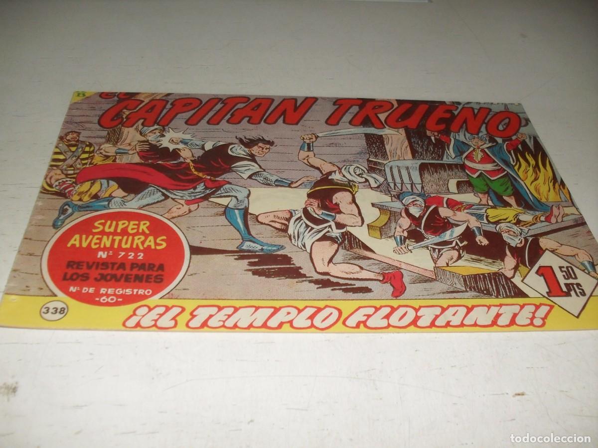 BDs: EL CAPITAN TRUENO,(ORIGINAL) N&ordm; 338,CON CRISPIN ANUNCIANDO CHOCOLATE ELGORRIAGA,DE 618.BRUGUERA,1956