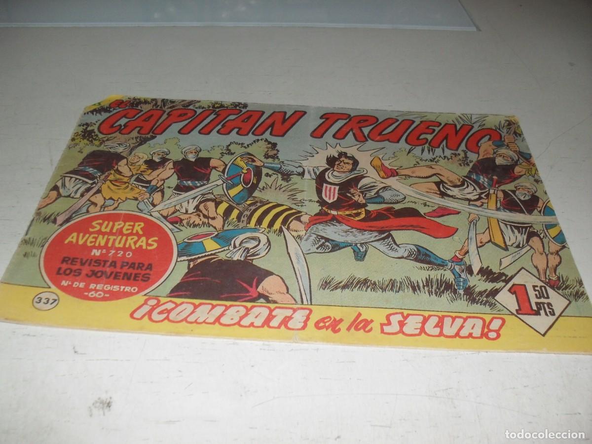 BDs: EL CAPITAN TRUENO,(ORIGINAL) N&ordm; 337,COMBATE EN LA SELVA&iexcl;&iexcl;,DE V.MORA,DE 618.BRUGUERA,1956