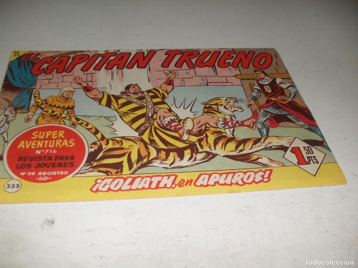 BDs: EL CAPITAN TRUENO,(ORIGINAL) N&ordm; 335,GOLIATH EN APUROS,DE V.MORA,DE 618.BRUGUERA,1956