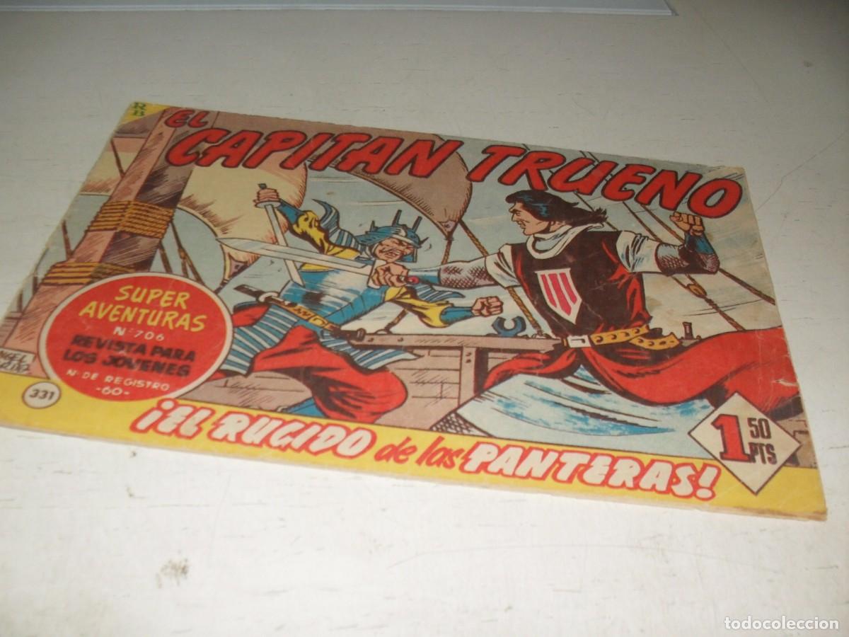 Tebeos: EL CAPITAN TRUENO,(ORIGINAL) N&ordm; 331,EL RUGIDO DE LAS PANTERAS,DE V.MORA,DE 618.BRUGUERA,1956