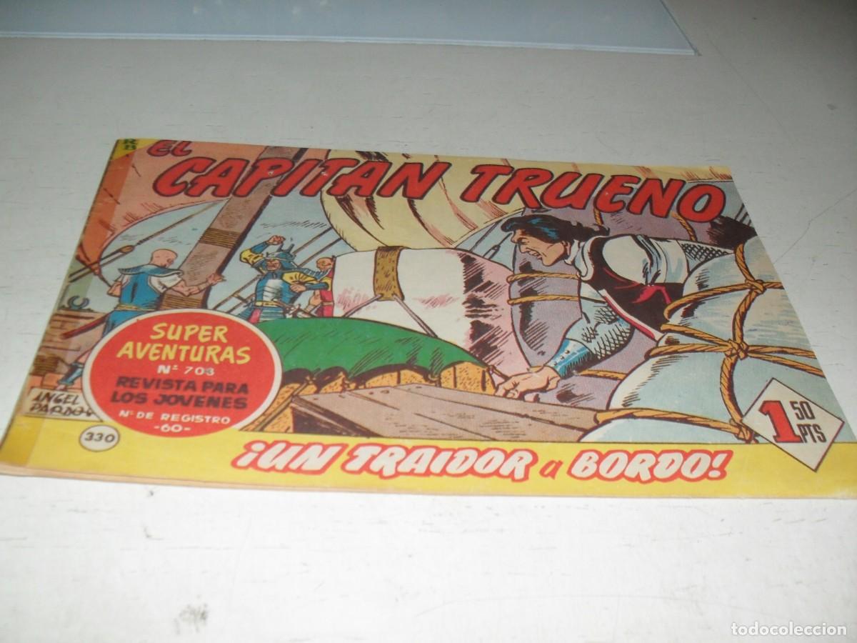 Tebeos: EL CAPITAN TRUENO,(ORIGINAL) N&ordm; 330,UN TRAIDOR A BORDO&iexcl;&iexcl;,DE V.MORA,DE 618.BRUGUERA,1956