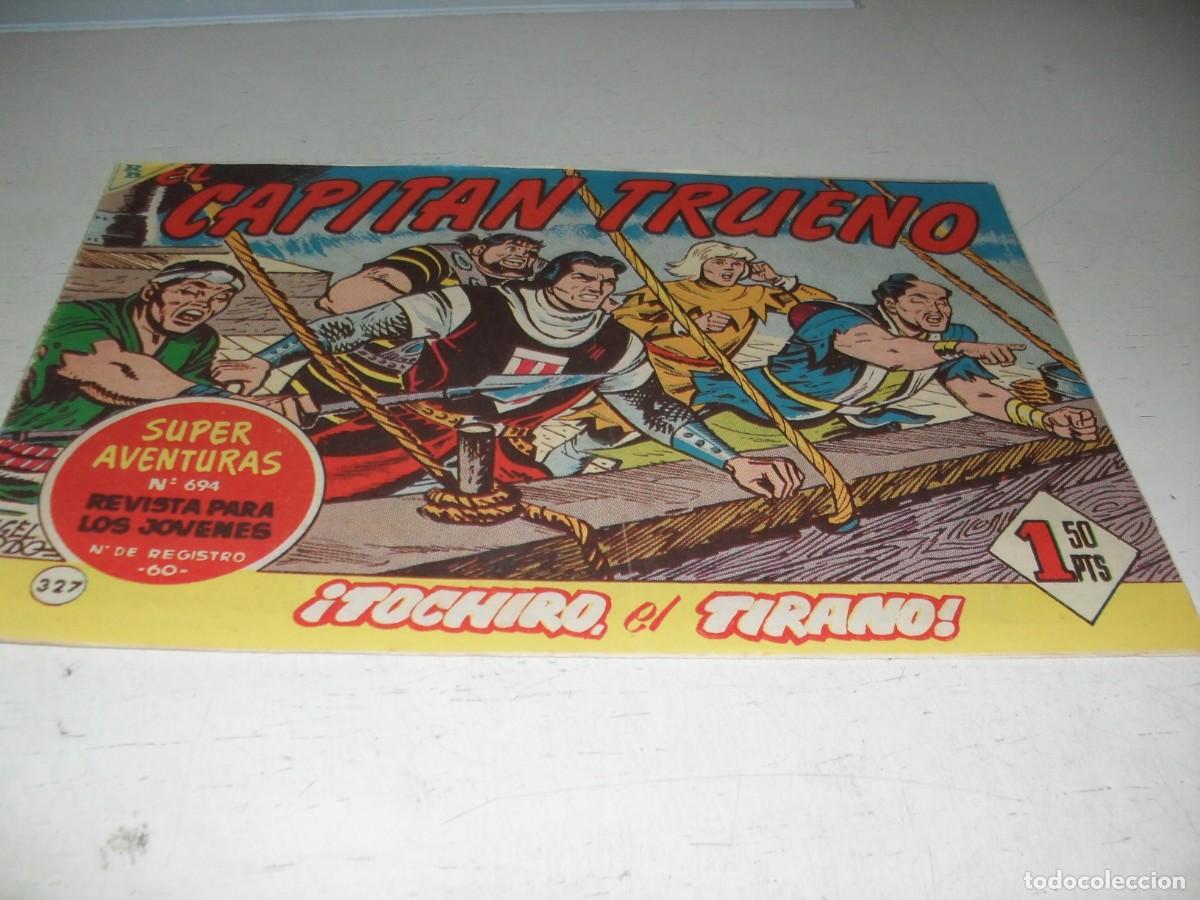 Tebeos: EL CAPITAN TRUENO,(ORIGINAL) N&ordm; 327,TOCHIRO EL TIRANO&iexcl;&iexcl;,DE V.MORA,DE 618.BRUGUERA,1956