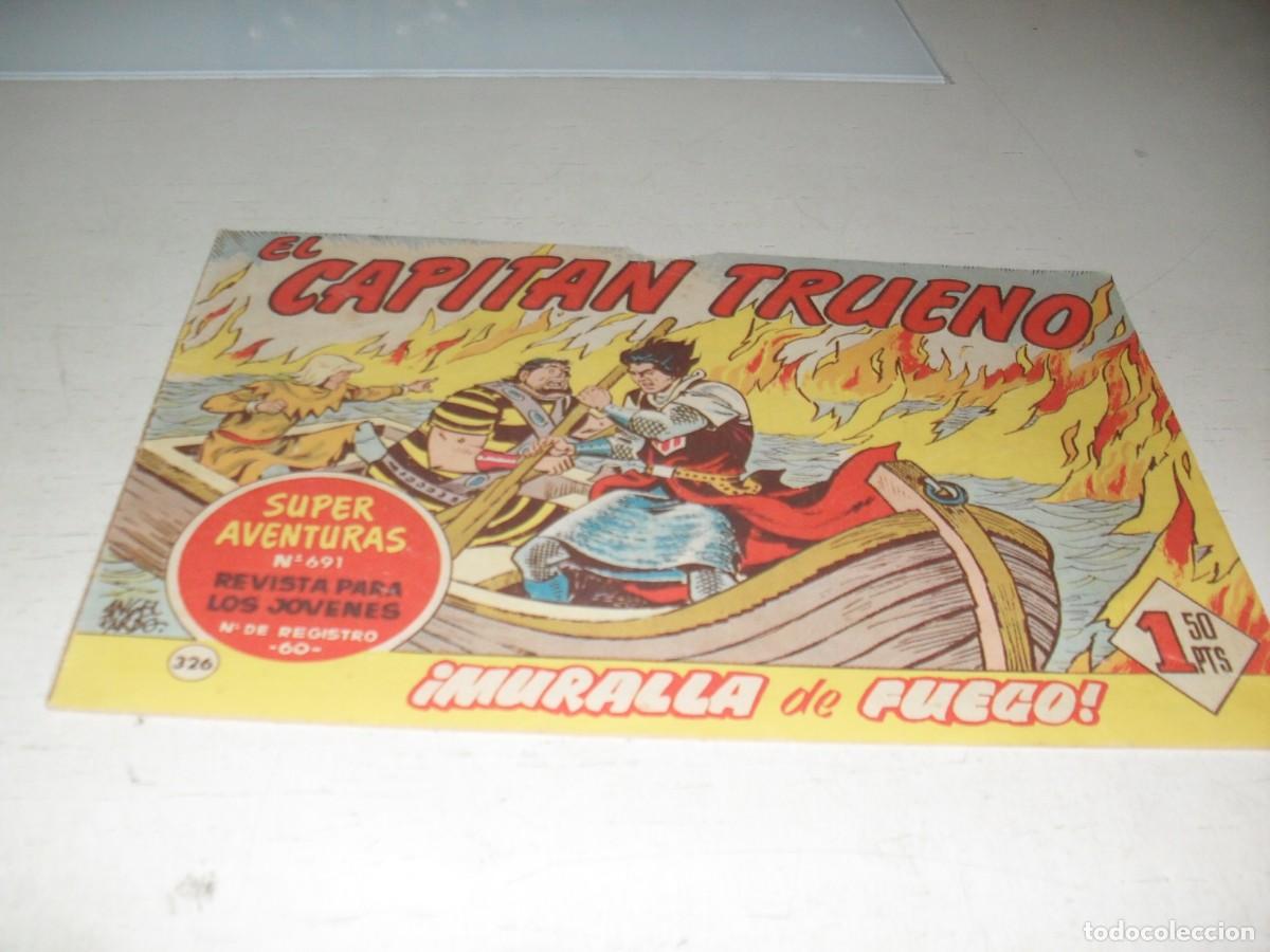 Tebeos: EL CAPITAN TRUENO,(ORIGINAL) N&ordm; 326,CON AVENTURAS DEL PAJE ELGORRIAGA,DE 618.BRUGUERA,1956