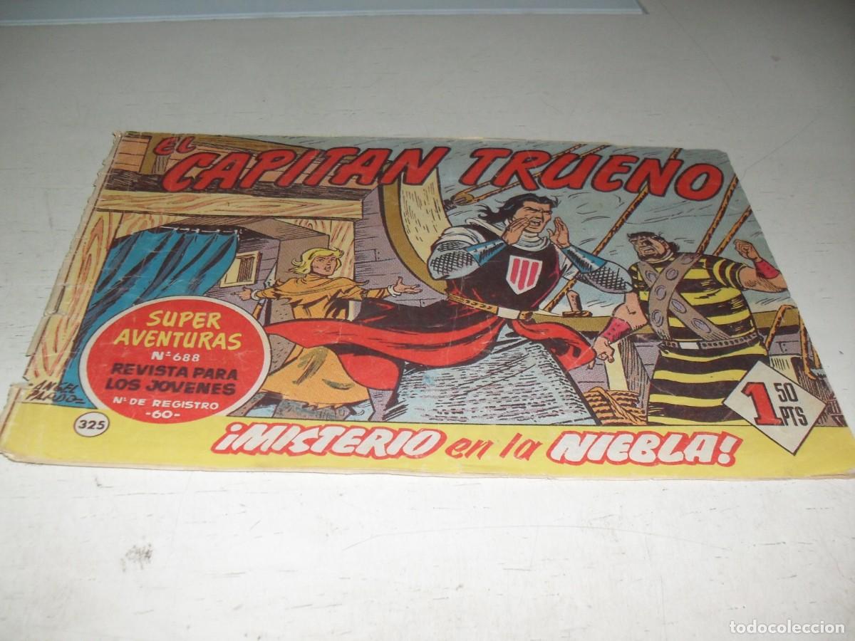 Tebeos: EL CAPITAN TRUENO,(ORIGINAL) N&ordm; 325,CON AVENTURAS DEL PAJE ELGORRIAGA,DE 618.BRUGUERA,1956