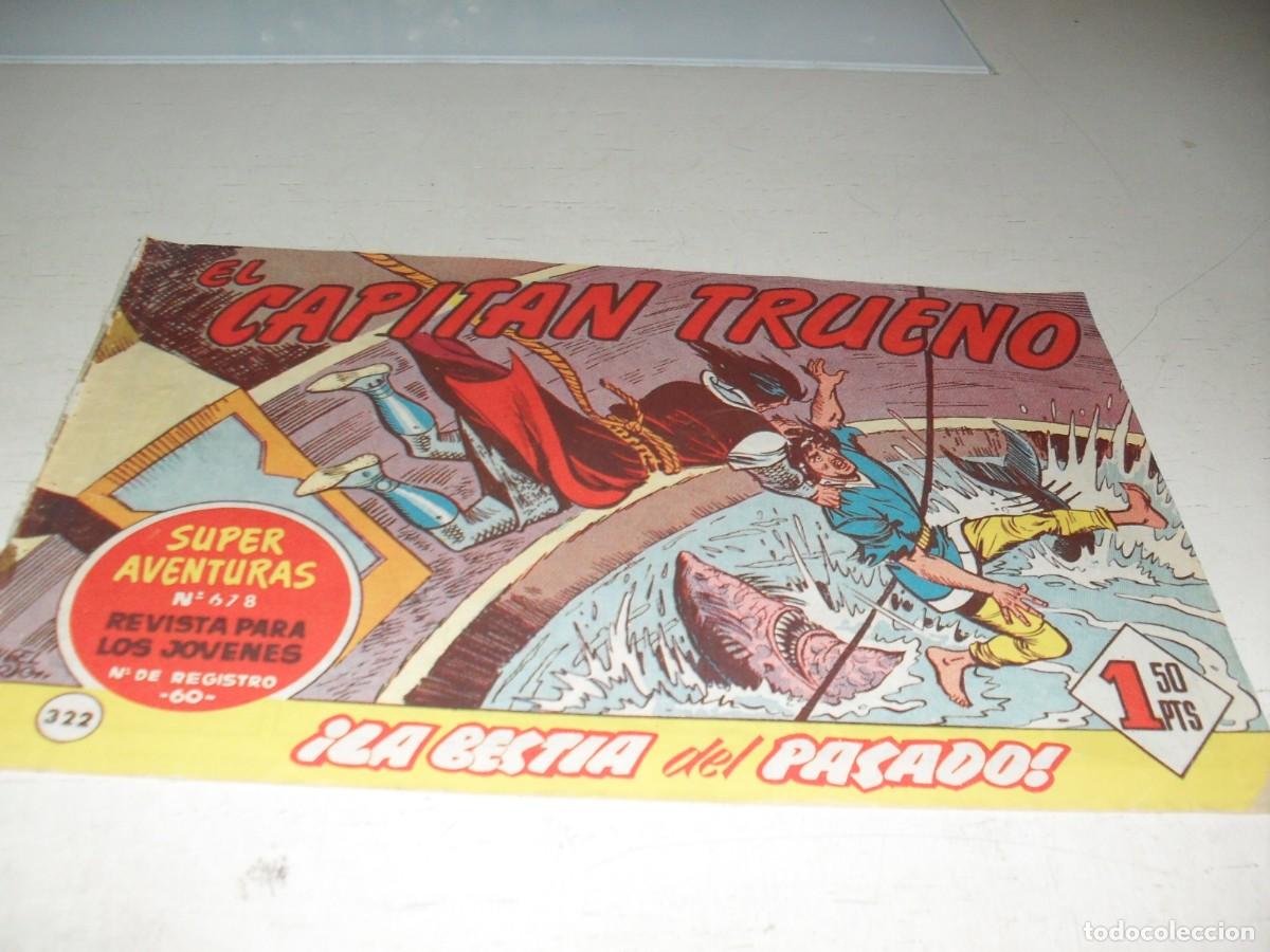 Tebeos: EL CAPITAN TRUENO,(ORIGINAL) N&ordm; 322,CON AVENTURAS DEL PAJE ELGORRIAGA,DE 618.BRUGUERA,1956
