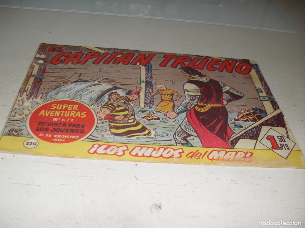 Tebeos: EL CAPITAN TRUENO,(ORIGINAL) N&ordm; 320,CON AVENTURAS DEL PAJE ELGORRIAGA,DE 618.BRUGUERA,1956