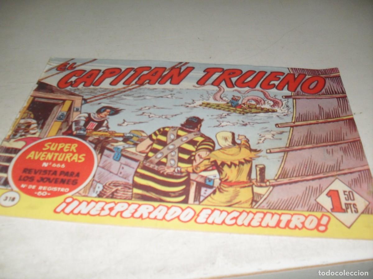 Tebeos: EL CAPITAN TRUENO,(ORIGINAL) N&ordm; 318,CON AVENTURAS DEL PAJE ELGORRIAGA,DE 618.BRUGUERA,1956