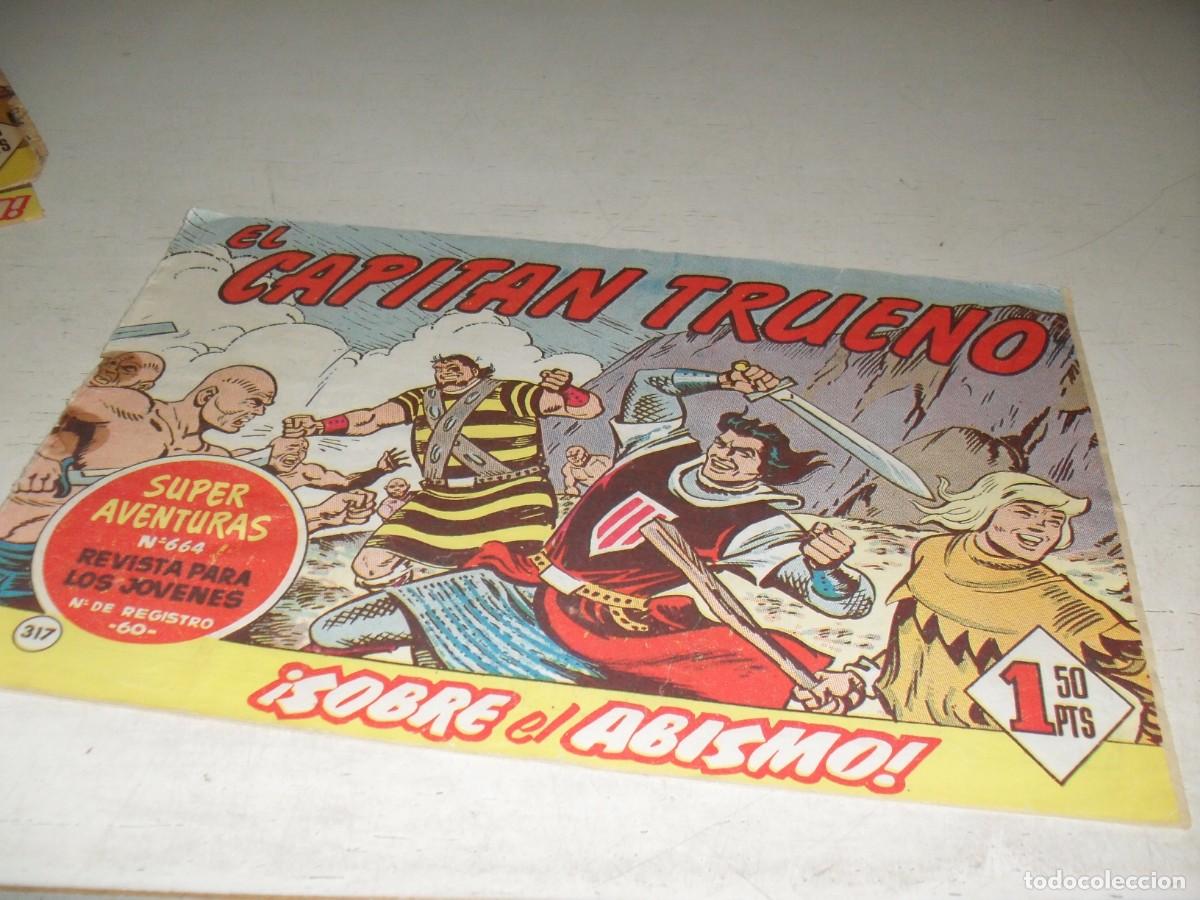 Tebeos: EL CAPITAN TRUENO,(ORIGINAL) N&ordm; 317,CON AVENTURAS DEL PAJE ELGORRIAGA,DE 618.BRUGUERA,1956